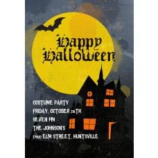 Haunted House 4x6" Halloween Card