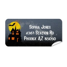 Haunted House Return Address Label