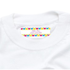 Heart Iron On Clothing Label