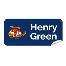Helicopter Rectangle Name Label