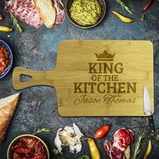 King of the Kitchen Rectangle Bamboo Paddle Board
