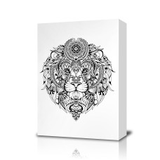 Lion Coloring Canvas