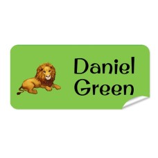 Lion Rectangle Name Label