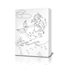 Mermaid Coloring Canvas