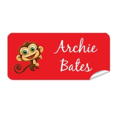 Monkey Rectangle Name Label