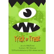 Monster Time 4x6" Halloween Card