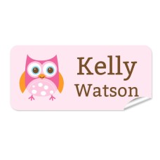 Owl Rectangle Name Label