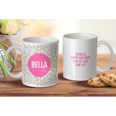 Pink Confetti Mug