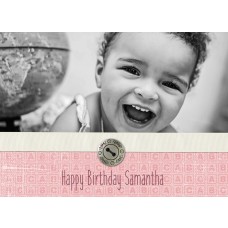 5x7" Pink Party Birthday Card