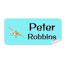 Plane Rectangle Name Label