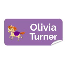 Pony Rectangle Name Label