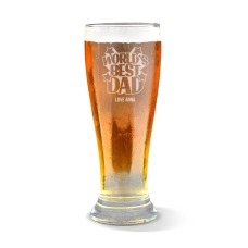 World's Best Dad Premium Beer Glass