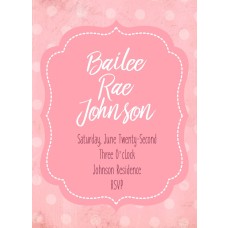 5x7" Pretty Pink Birthday Card