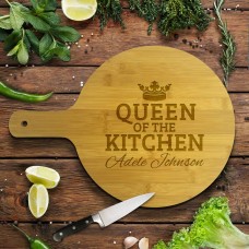 Queen of the Kitchen Round Bamboo Paddle Board