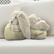 Embroidered Blanket with Rabbit