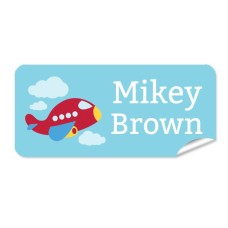 Red Plane Rectangle Name Label