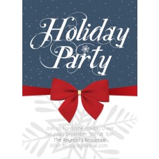 5x7" Ribbon Holiday Invitation