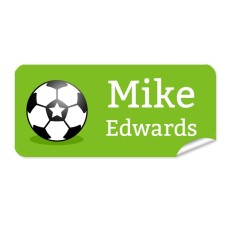 Soccer Rectangle Name Label