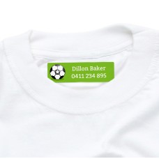Soccer Iron On Clothing Label