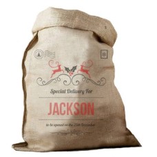 Special Delivery Hessian Santa Sack