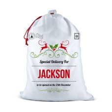 Special Delivery White Santa Sack