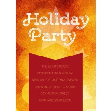 5x7" Star Holiday Invitation
