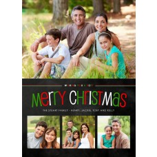 5x7" Stripe Christmas Card