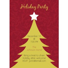 5x7" Tree Holiday Invitation
