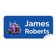 Truck Rectangle Name Label