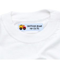 Truck Iron On Clothing Label