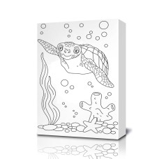 Turtle Coloring Canvas