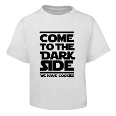Come to the Dark Side Design White T-Shirt