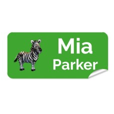 Zebra Rectangle Name Label