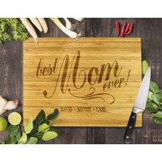 Best Mum Ever Bamboo Cutting Board