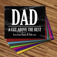Dad A Cut Above Glass Cutting Board
