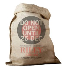 Do Not Open Hessian Santa Sack