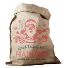 Santa Hessian Santa Sack