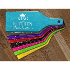 King of the Kitchen Glass Cheese Board