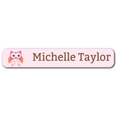 Owl Mini Name Label