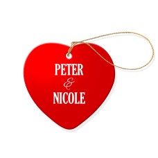 Red Heart Heart Decoration