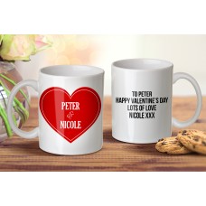 Red Heart Mug