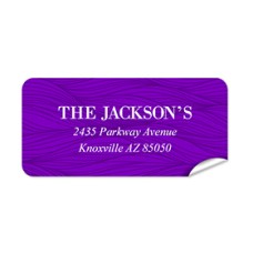 Jagged Border Return Address Label