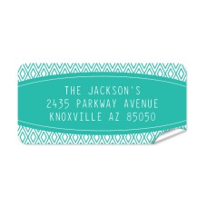 Zigzag Return Address Label