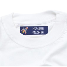 Rocket Iron On Clothing Label