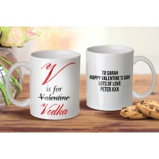 V is for Vodka Mug