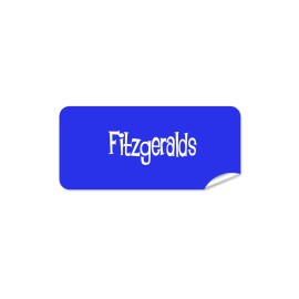 Blue Rectangle Name Label