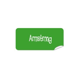 Green Rectangle Name Label