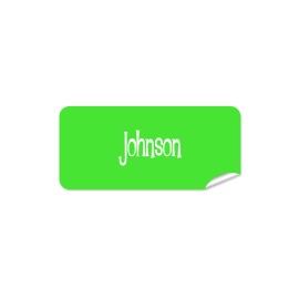 Light Green Rectangle Name Label