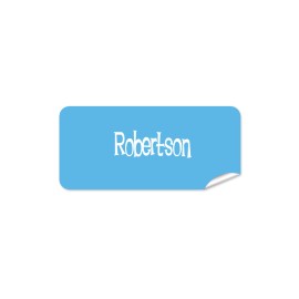 Light Blue Rectangle Name Label