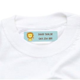 Iron On Clothing Label with Cute Lion